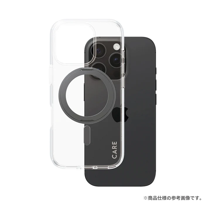 [iPhone16/16 Pro/16 Plus/16 Pro Max専用]CARE by PanzerGlass Feature Case Kickstand & MagSafe(Black) - Image 4